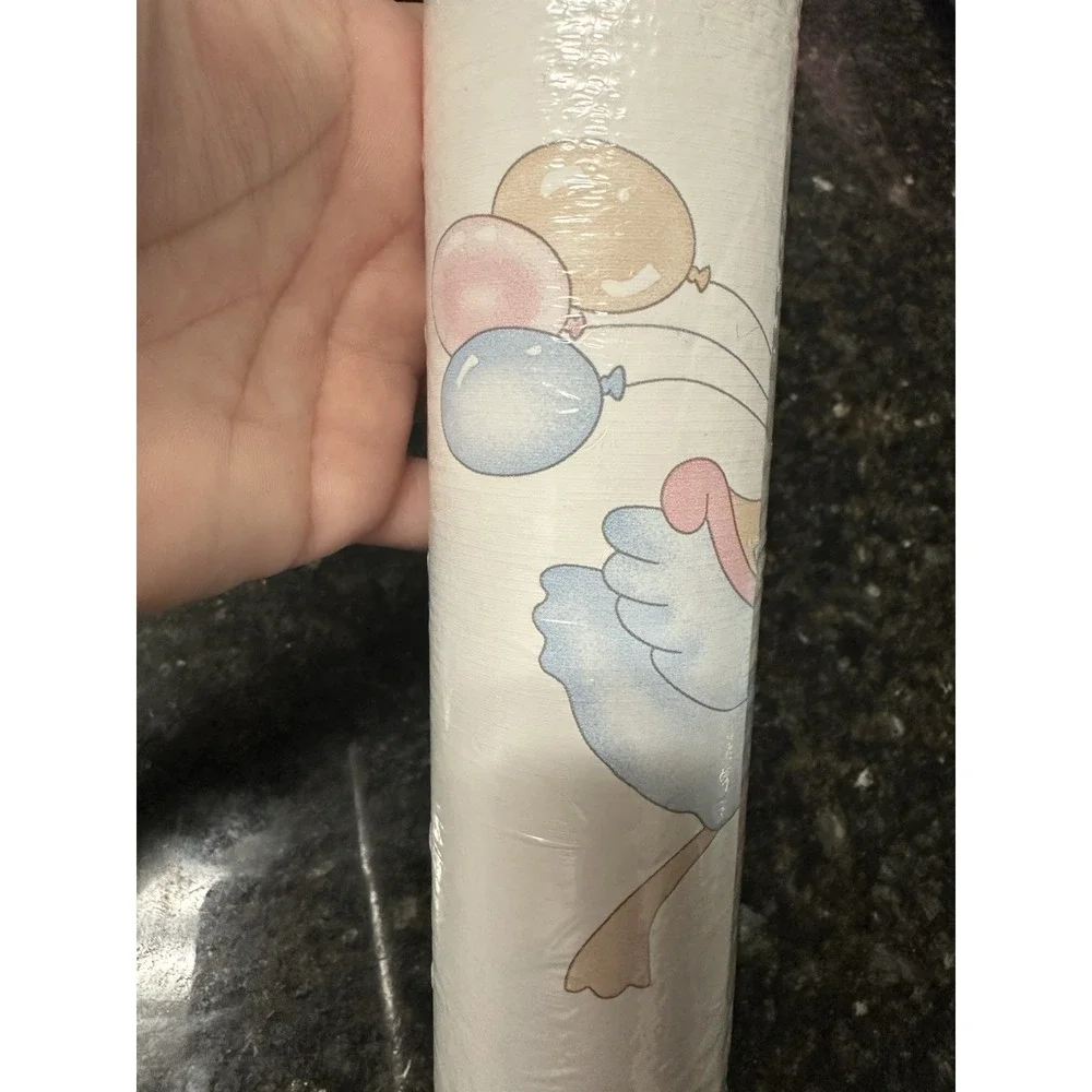 Vintage Bear Pastels Nursery Decor Border Wall Paper Roll New